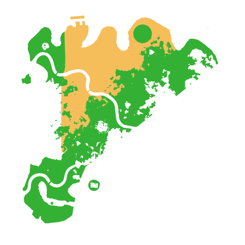 Biome Rust Map: Procedural Map, Size: 3500, Seed: 530742911