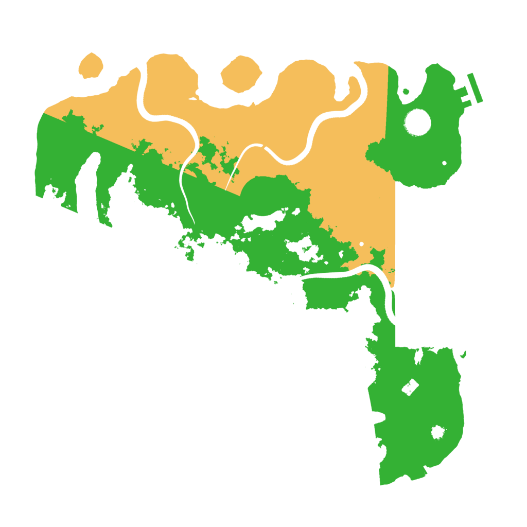 Biome Rust Map: Procedural Map, Size: 3500, Seed: 221750728
