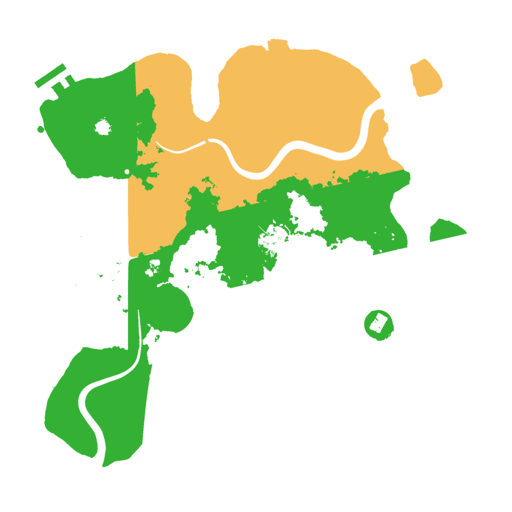 Biome Rust Map: Procedural Map, Size: 3000, Seed: 12941955