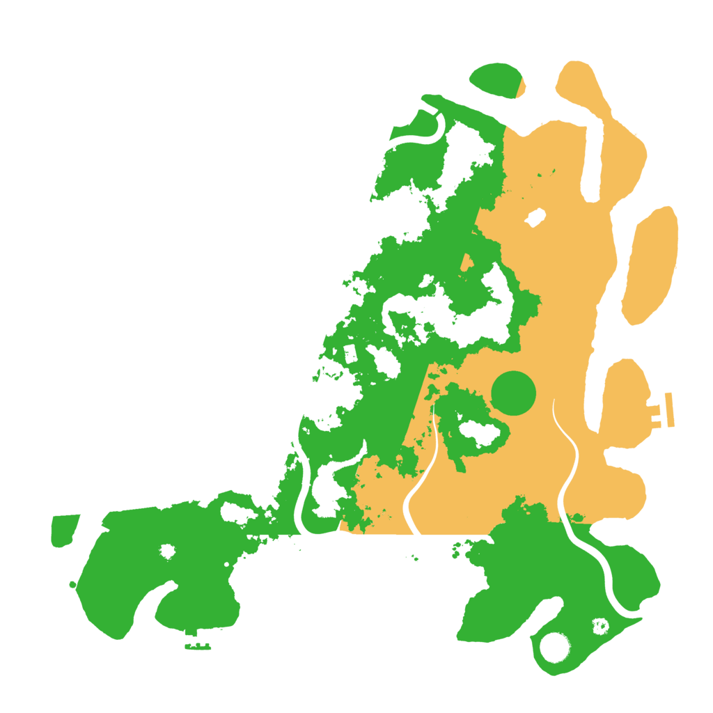 Biome Rust Map: Procedural Map, Size: 4200, Seed: 682551476