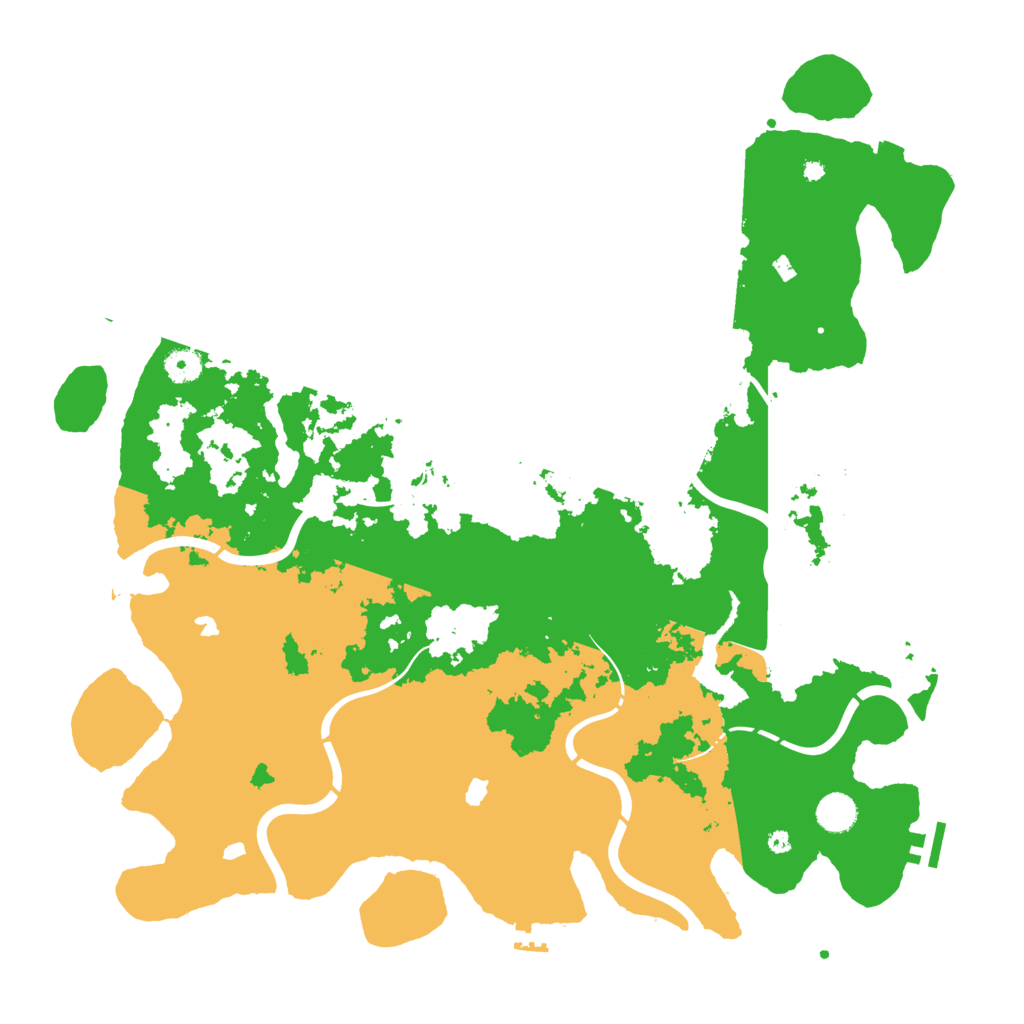 Biome Rust Map: Procedural Map, Size: 4500, Seed: 4540