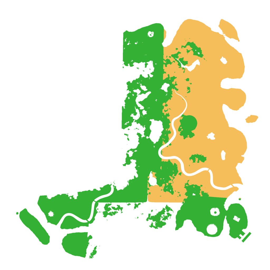 Biome Rust Map: Procedural Map, Size: 4500, Seed: 1500285800