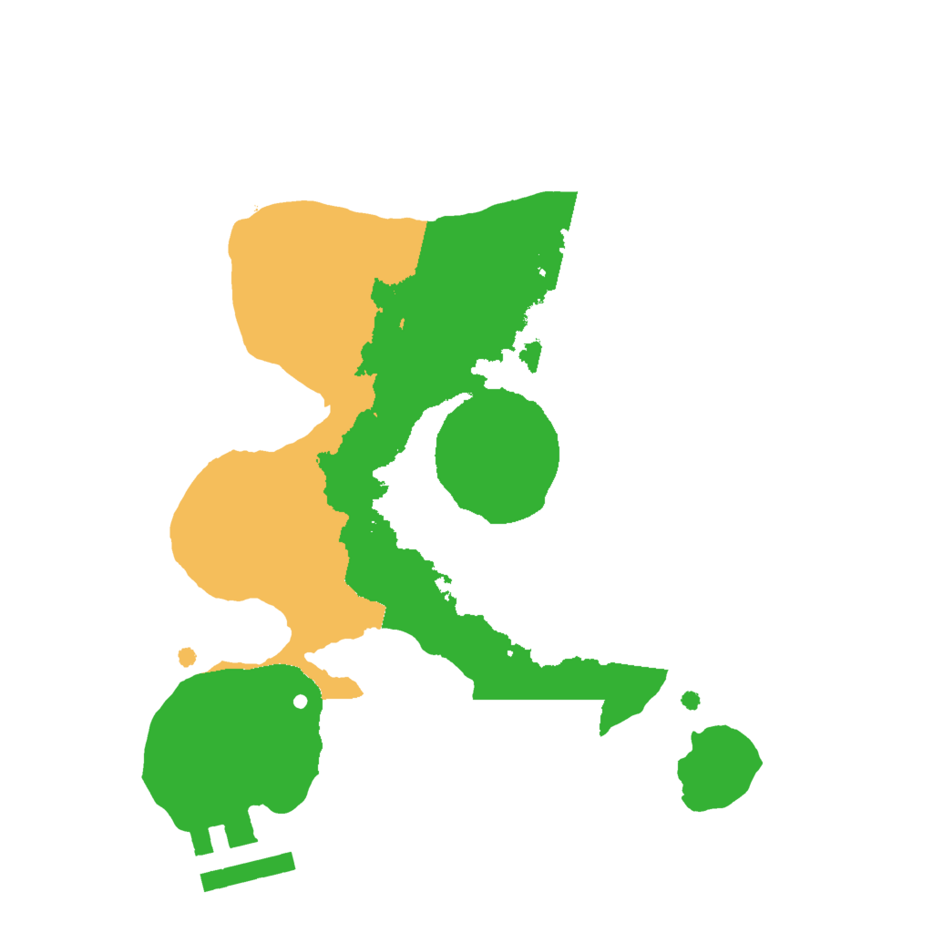 Biome Rust Map: Procedural Map, Size: 2000, Seed: 12347