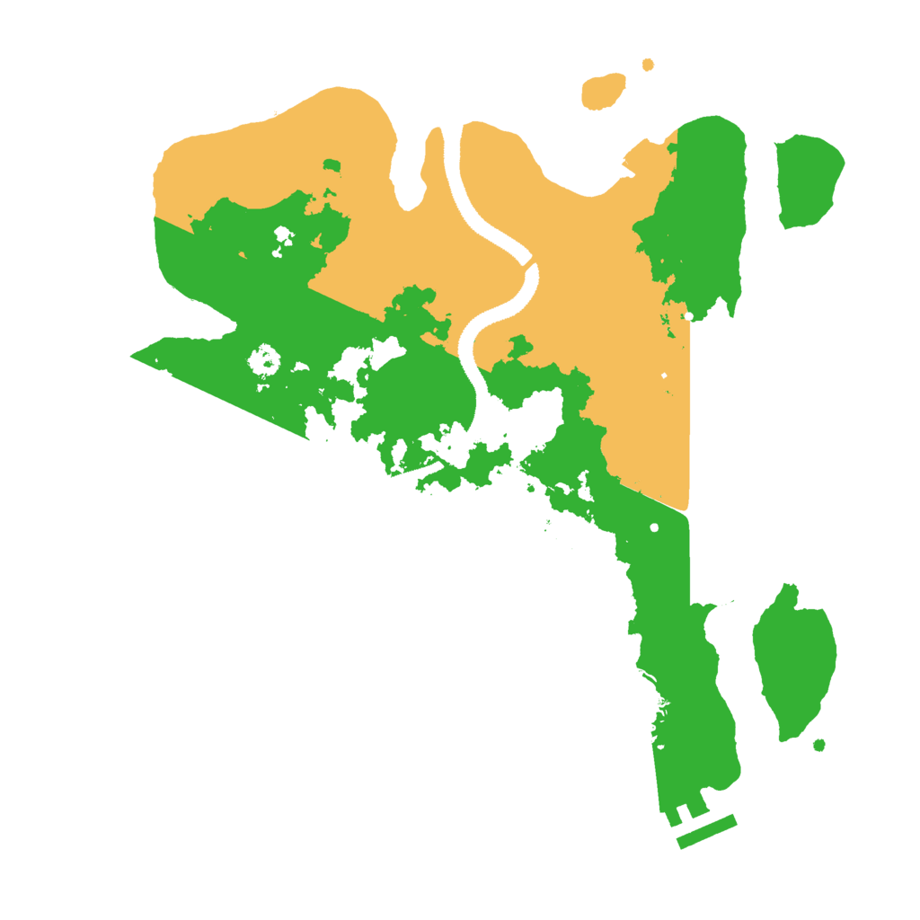 Biome Rust Map: Procedural Map, Size: 3000, Seed: 23176131