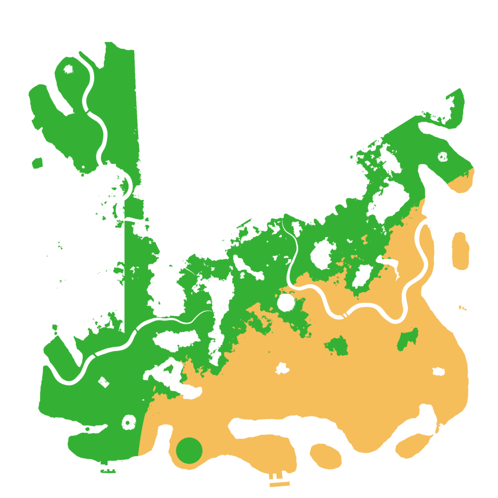Biome Rust Map: Procedural Map, Size: 5000, Seed: 135163
