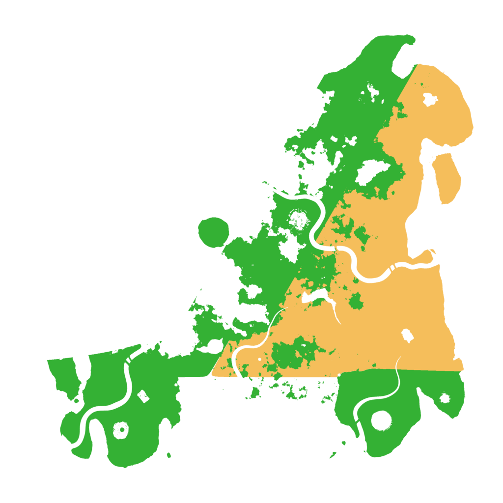 Biome Rust Map: Procedural Map, Size: 4500, Seed: 2345616