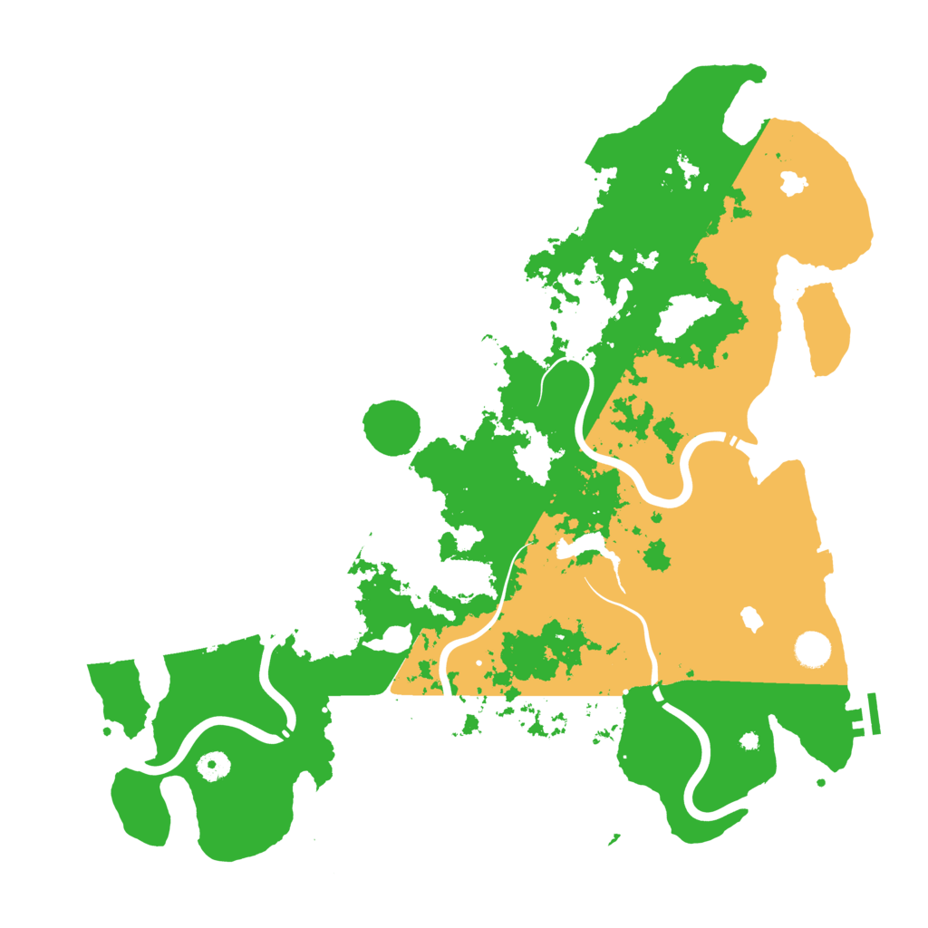 Biome Rust Map: Procedural Map, Size: 4500, Seed: 2345616