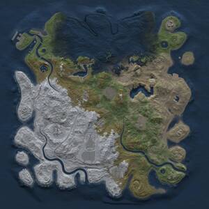 Thumbnail Rust Map: Procedural Map, Size: 4250, Seed: 1995133718, 15 Monuments