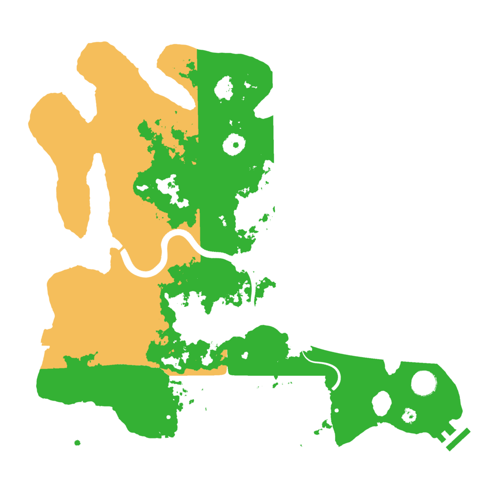 Biome Rust Map: Procedural Map, Size: 3500, Seed: 352485573