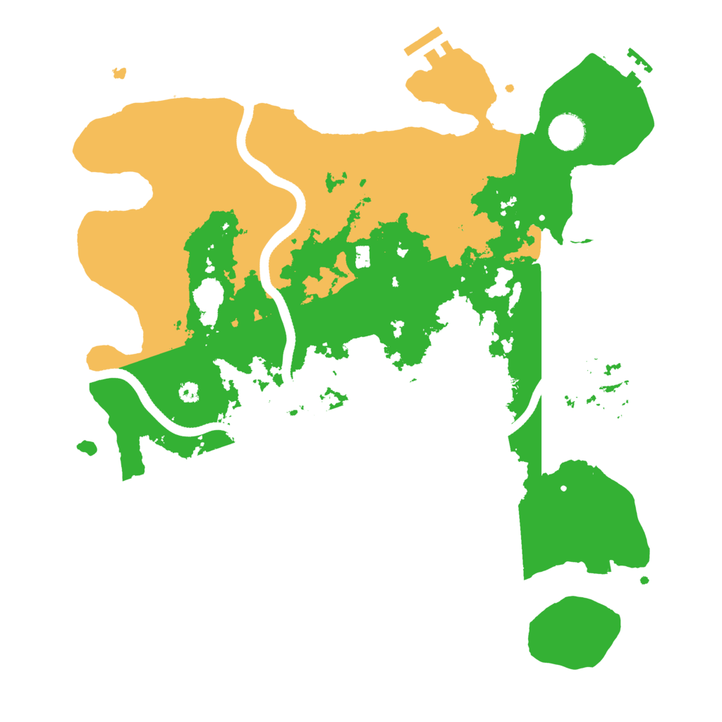 Biome Rust Map: Procedural Map, Size: 3500, Seed: 37080122