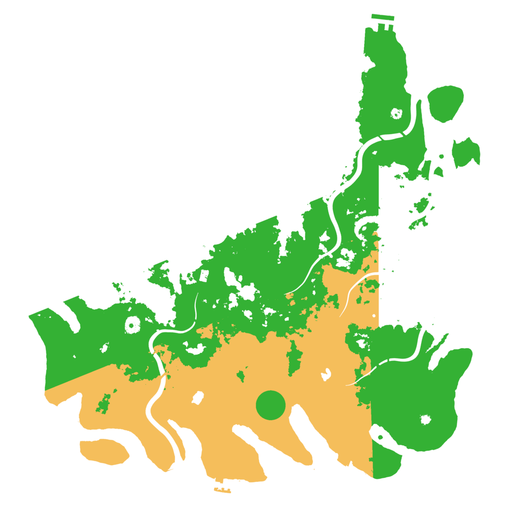 Biome Rust Map: Procedural Map, Size: 4500, Seed: 751702907