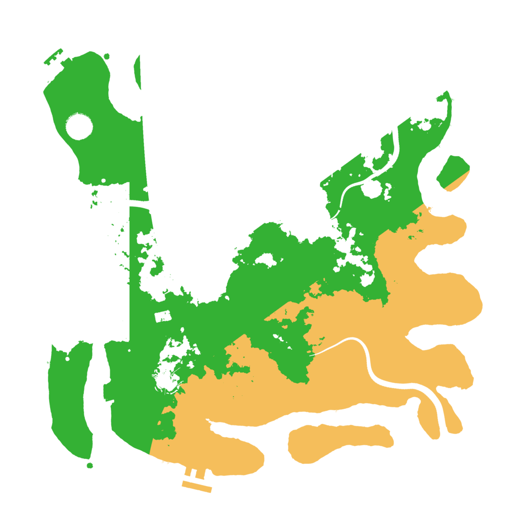 Biome Rust Map: Procedural Map, Size: 3500, Seed: 906053716