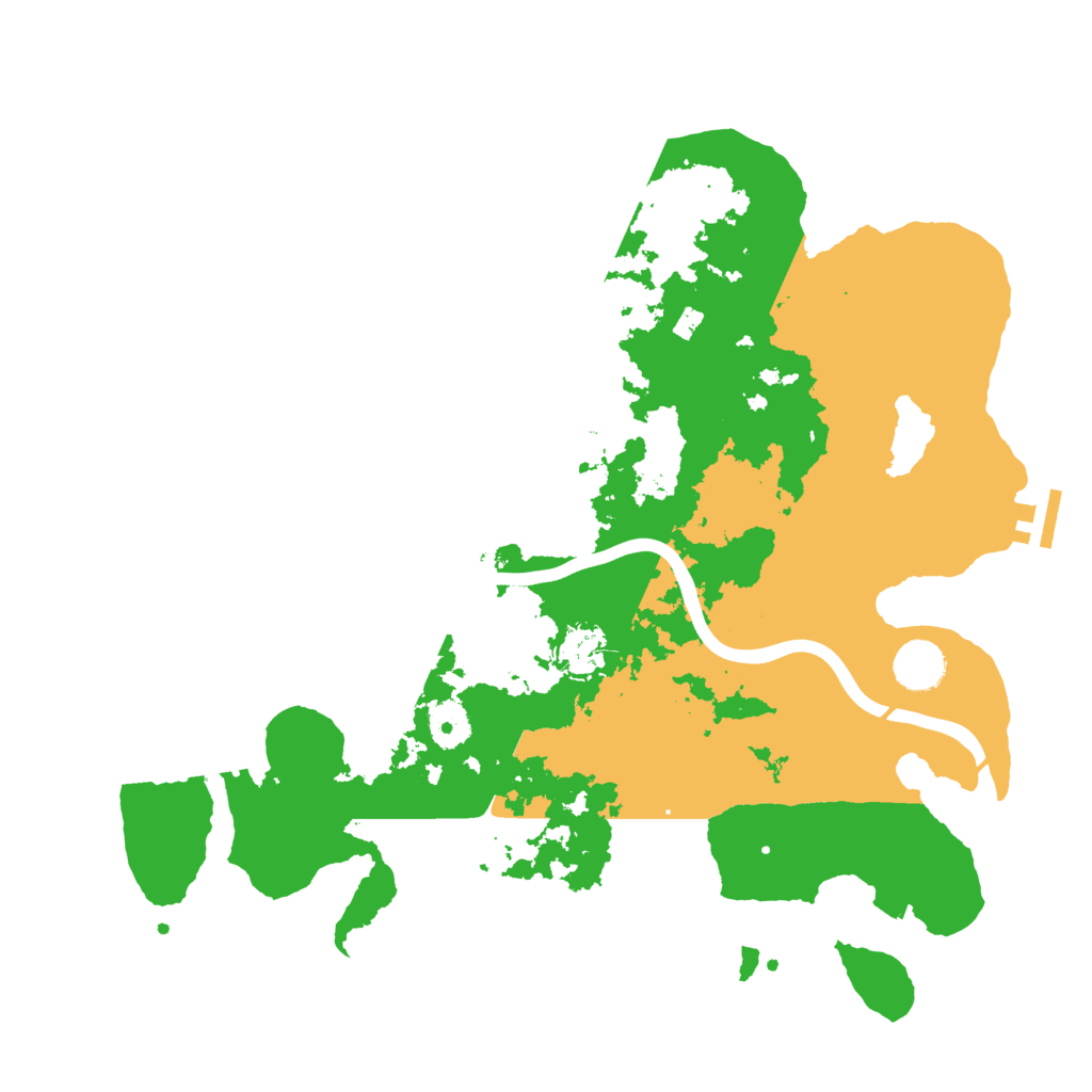 Biome Rust Map: Procedural Map, Size: 3750, Seed: 1404940601