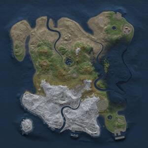 Thumbnail Rust Map: Procedural Map, Size: 3231, Seed: 6738, 11 Monuments