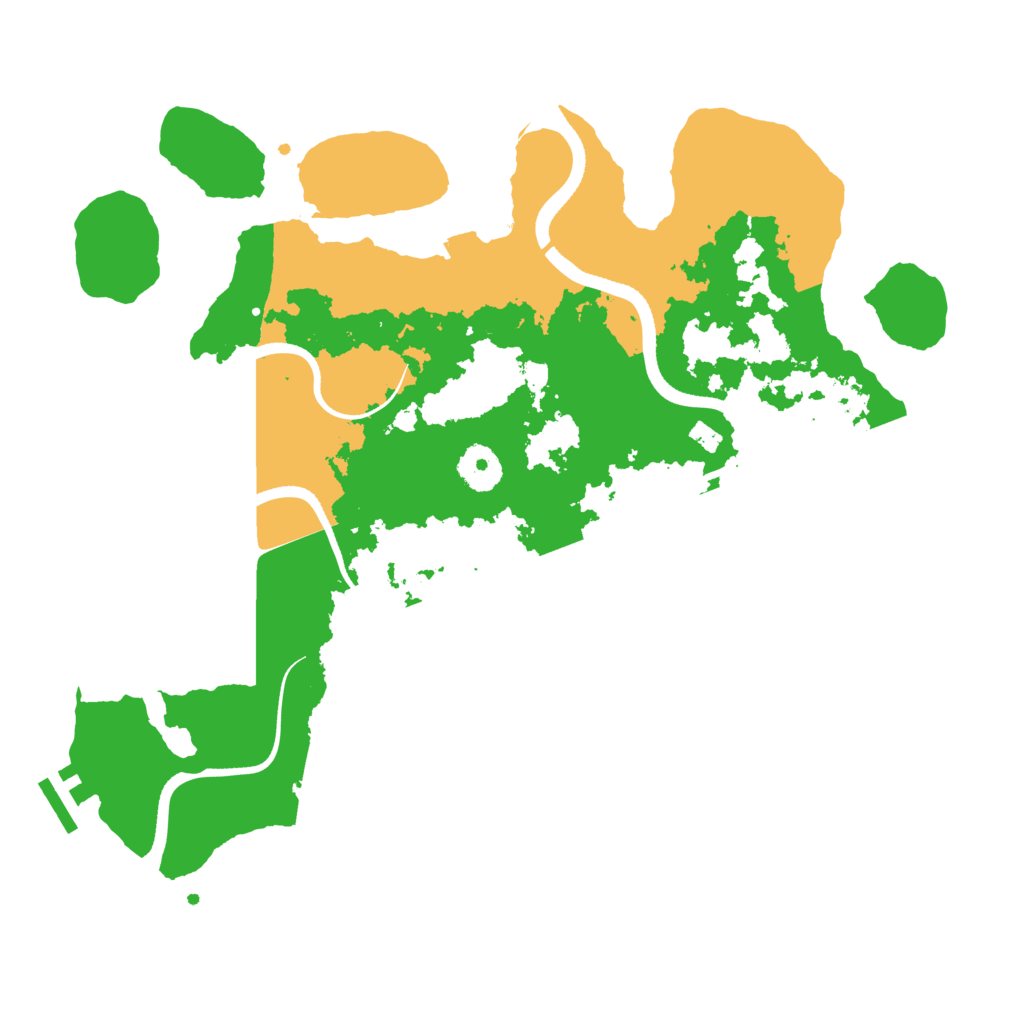 Biome Rust Map: Procedural Map, Size: 3500, Seed: 47632748