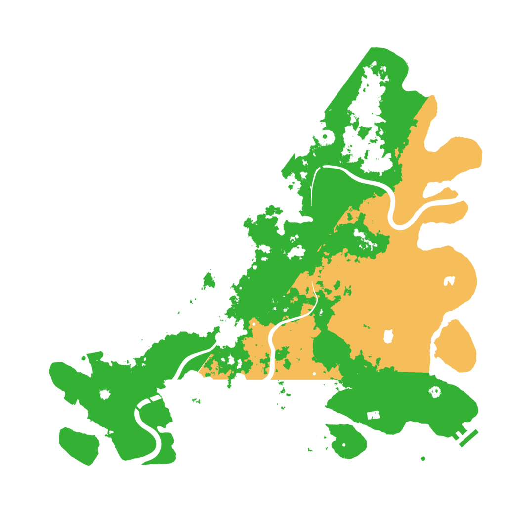 Biome Rust Map: Procedural Map, Size: 4500, Seed: 579345