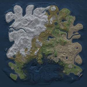 Thumbnail Rust Map: Procedural Map, Size: 4500, Seed: 579345, 17 Monuments