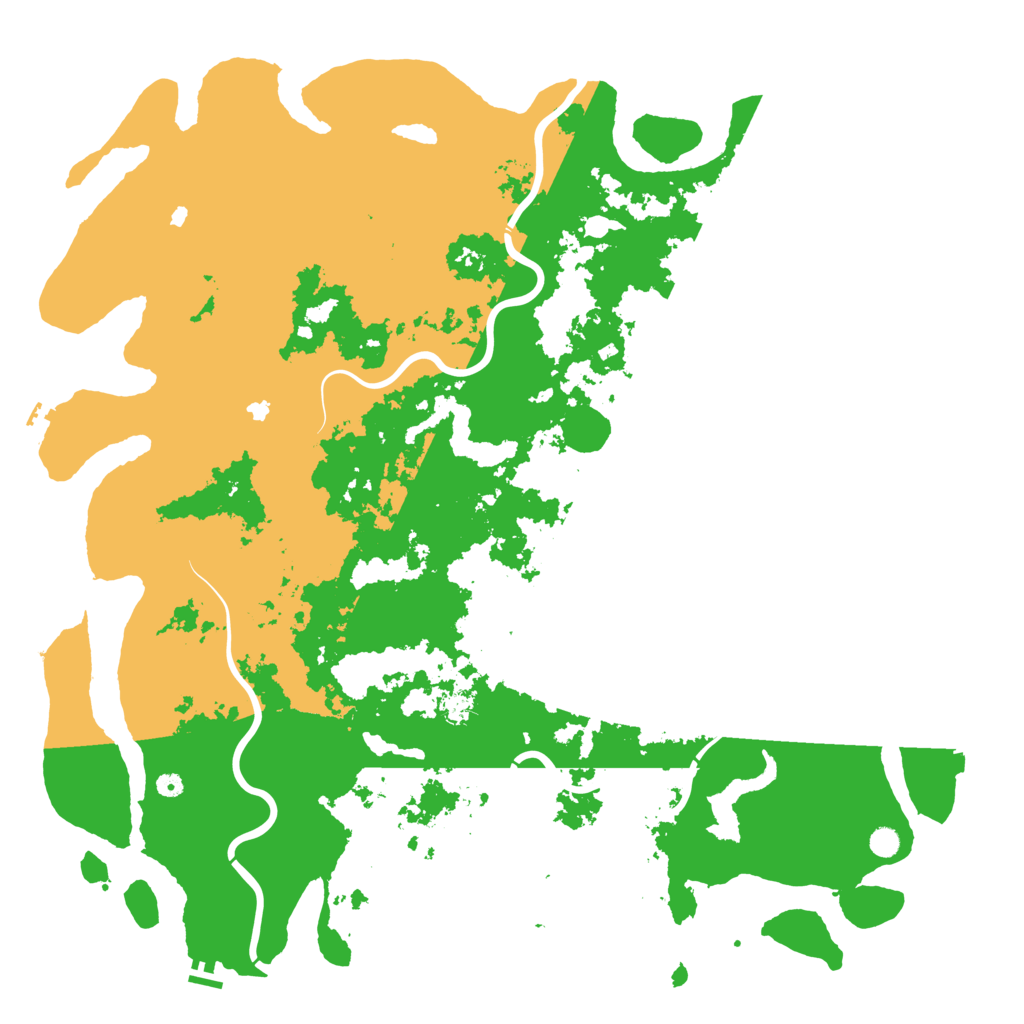 Biome Rust Map: Procedural Map, Size: 6000, Seed: 45316