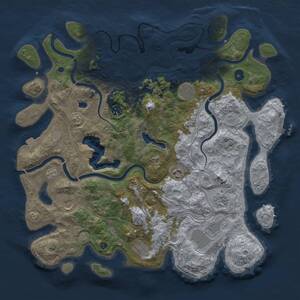 Thumbnail Rust Map: Procedural Map, Size: 4250, Seed: 476439906, 13 Monuments