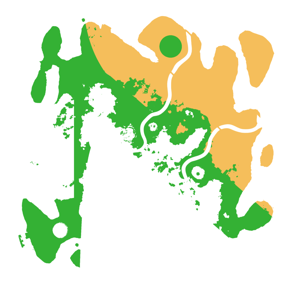 Biome Rust Map: Procedural Map, Size: 3500, Seed: 975119788