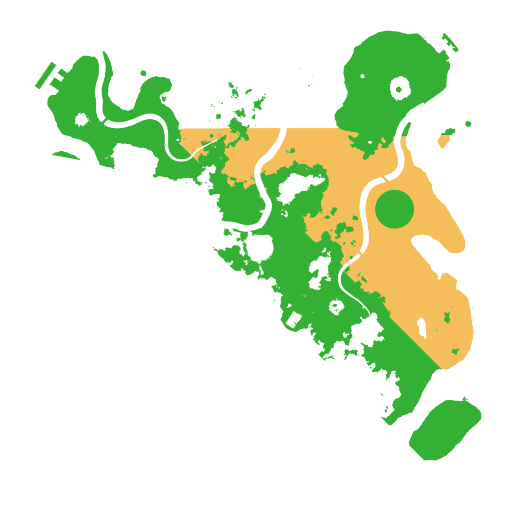 Biome Rust Map: Procedural Map, Size: 3500, Seed: 11820