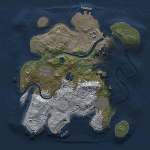 Thumbnail Rust Map: Procedural Map, Size: 2800, Seed: 548199286, 11 Monuments