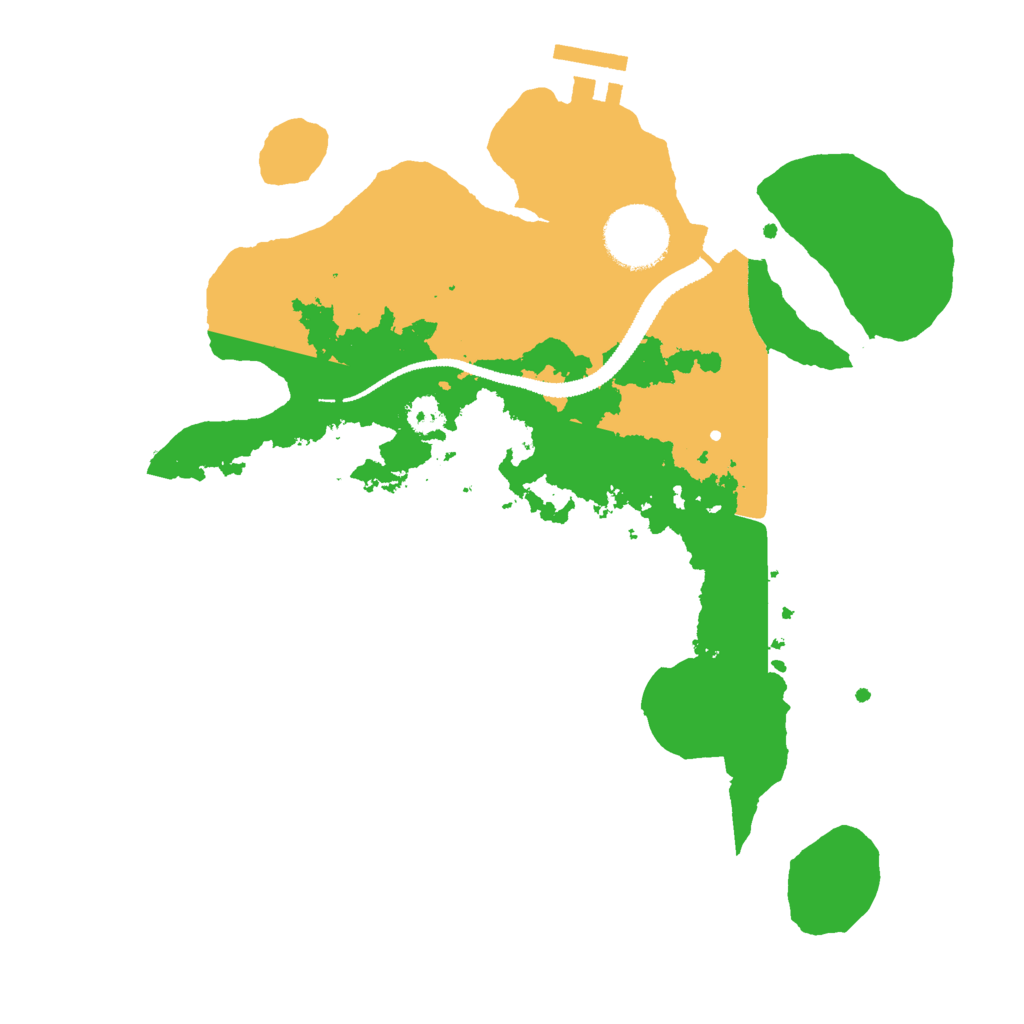 Biome Rust Map: Procedural Map, Size: 2800, Seed: 548199286