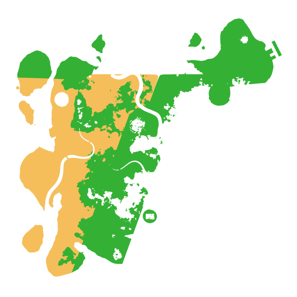 Biome Rust Map: Procedural Map, Size: 3650, Seed: 892342355