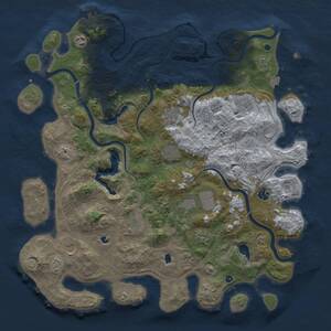 Thumbnail Rust Map: Procedural Map, Size: 4500, Seed: 4837595, 15 Monuments