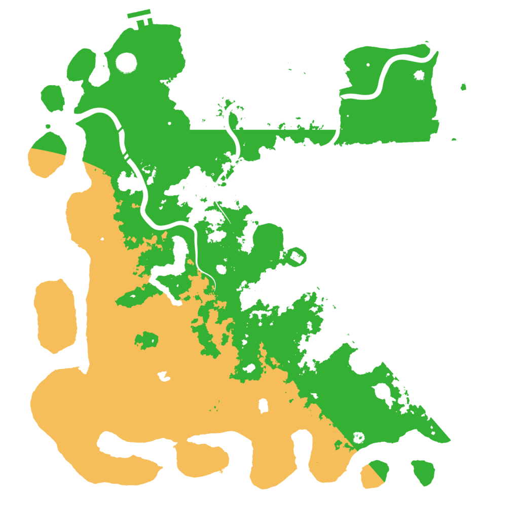 Biome Rust Map: Procedural Map, Size: 4500, Seed: 4837595