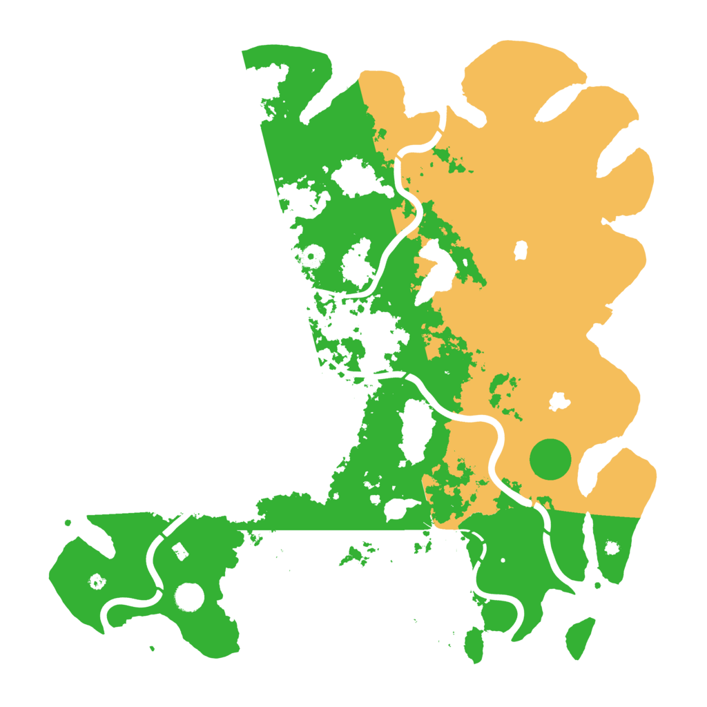 Biome Rust Map: Procedural Map, Size: 4500, Seed: 95257183