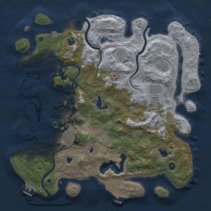 Thumbnail Rust Map: Procedural Map, Size: 4500, Seed: 931674223, 15 Monuments