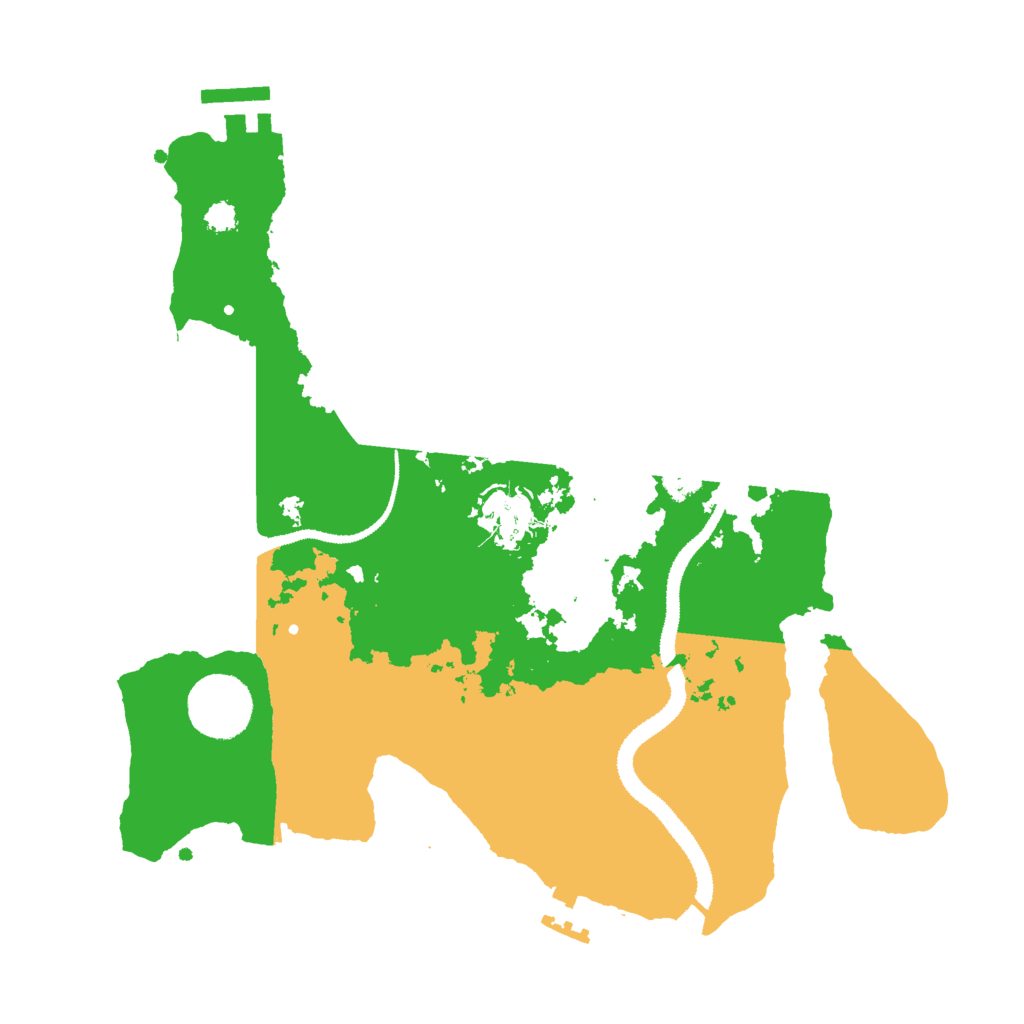 Biome Rust Map: Procedural Map, Size: 3000, Seed: 621327655