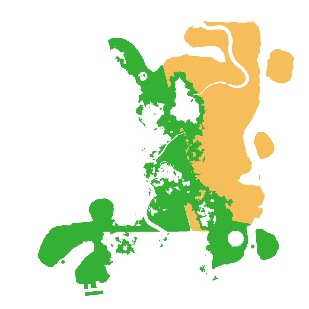 Biome Rust Map: Procedural Map, Size: 3500, Seed: 1400979566