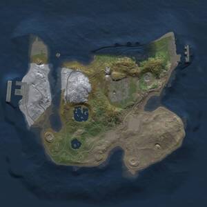Thumbnail Rust Map: Procedural Map, Size: 2000, Seed: 823009353, 6 Monuments