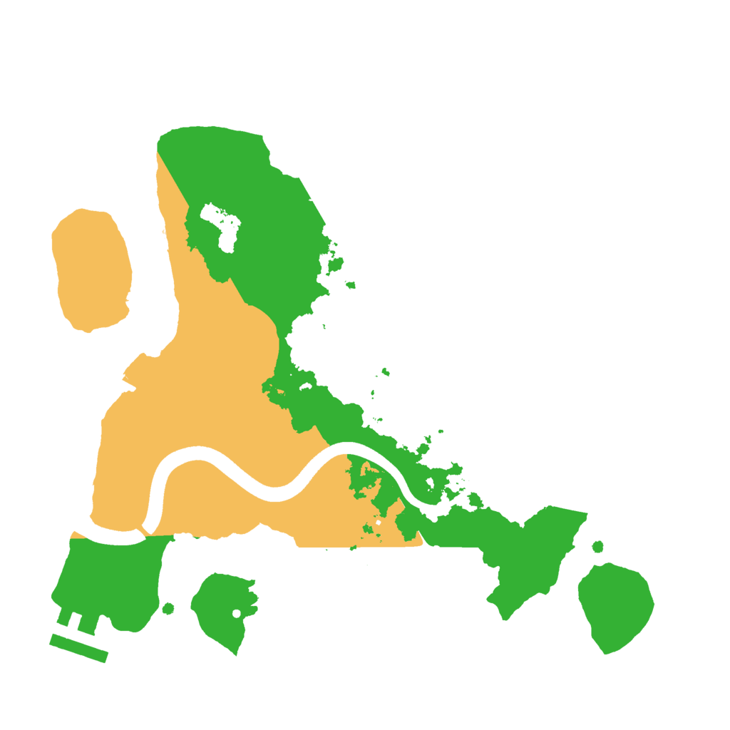 Biome Rust Map: Procedural Map, Size: 2500, Seed: 1618868678