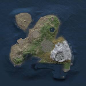 Thumbnail Rust Map: Procedural Map, Size: 1750, Seed: 676767299, 5 Monuments
