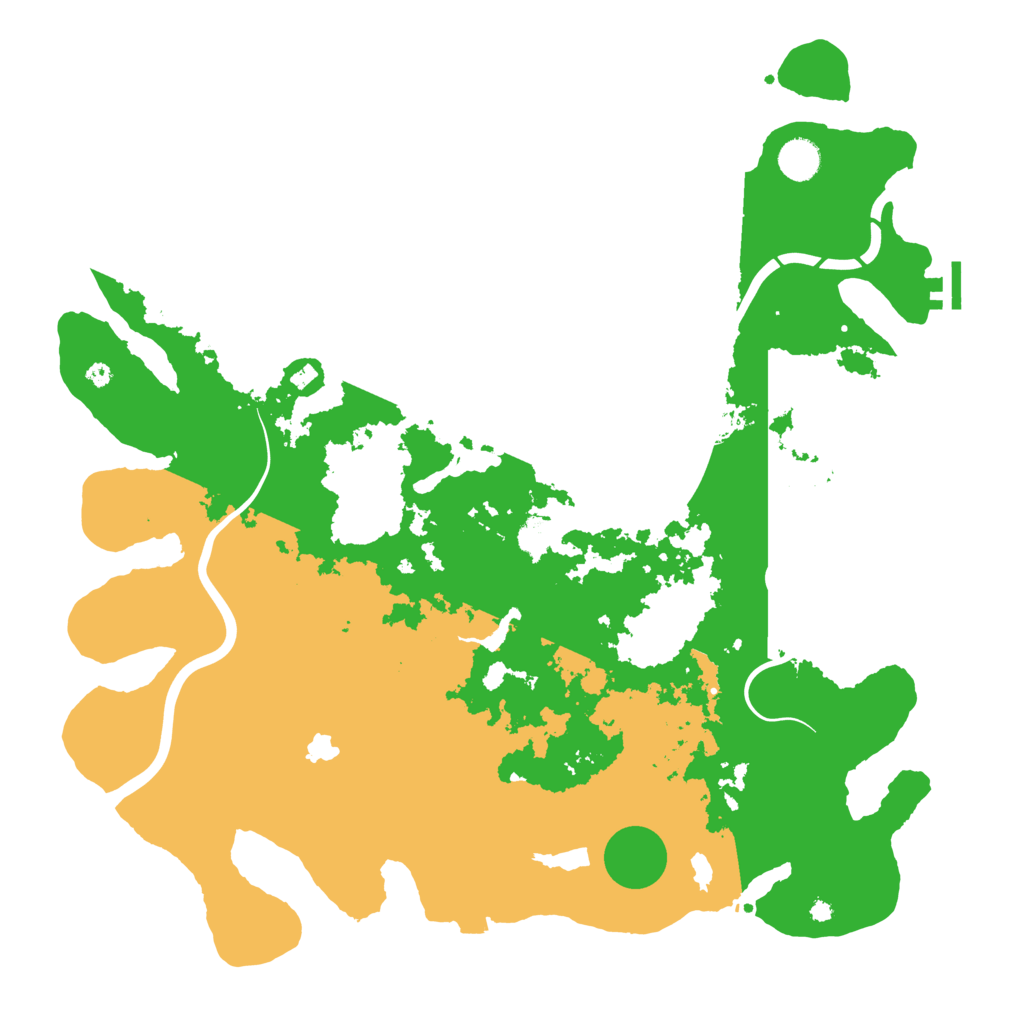 Biome Rust Map: Procedural Map, Size: 4300, Seed: 570761315