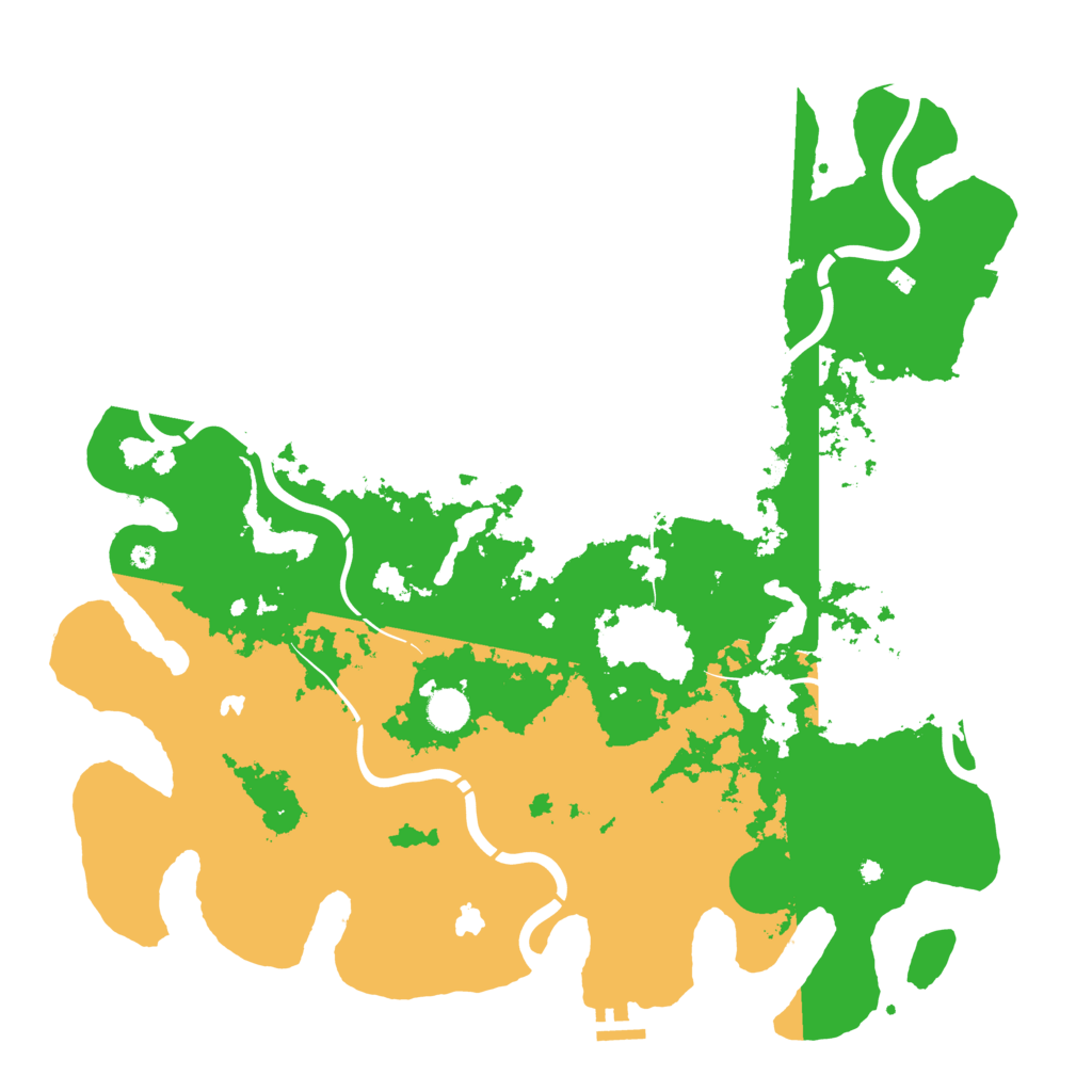 Biome Rust Map: Procedural Map, Size: 4500, Seed: 991134858