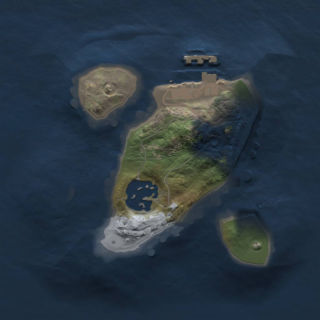 Rust Map: Procedural Map, Size: 1500, Seed: 67, 3 Monuments