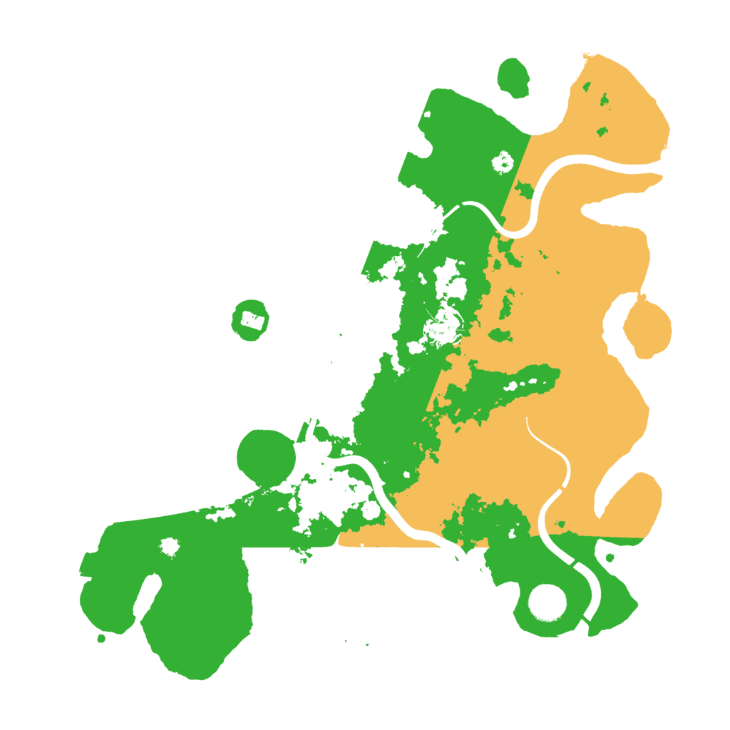 Biome Rust Map: Procedural Map, Size: 3500, Seed: 9986551