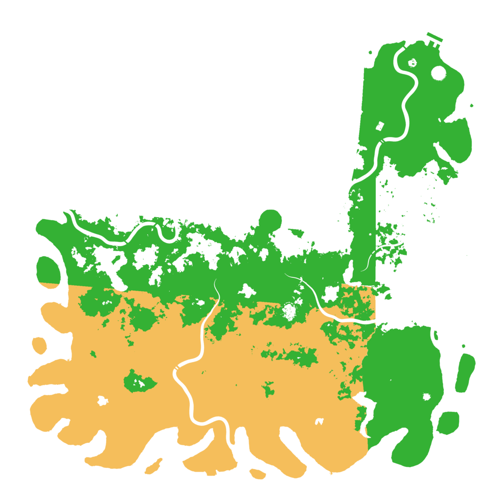 Biome Rust Map: Procedural Map, Size: 6000, Seed: 455551133
