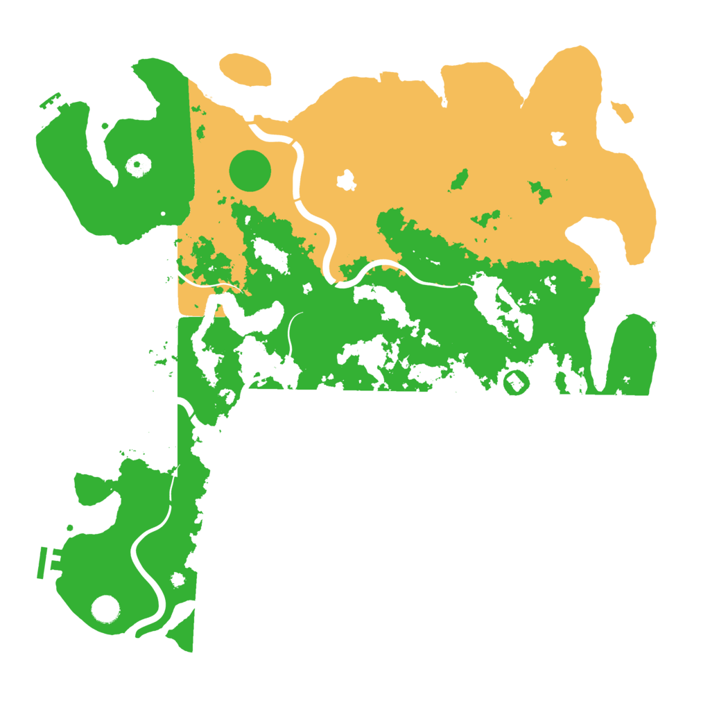 Biome Rust Map: Procedural Map, Size: 4500, Seed: 129342