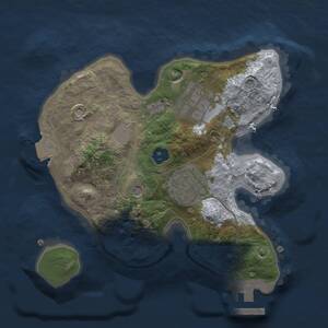 Thumbnail Rust Map: Procedural Map, Size: 2000, Seed: 1232864334, 5 Monuments