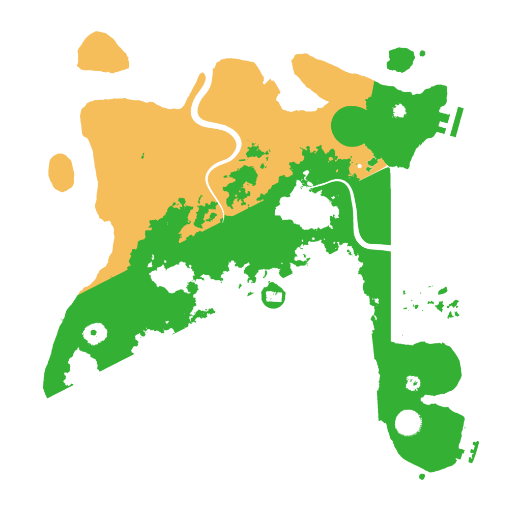 Biome Rust Map: Procedural Map, Size: 3500, Seed: 56513002