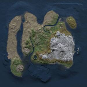 Thumbnail Rust Map: Procedural Map, Size: 2500, Seed: 1878442518, 8 Monuments
