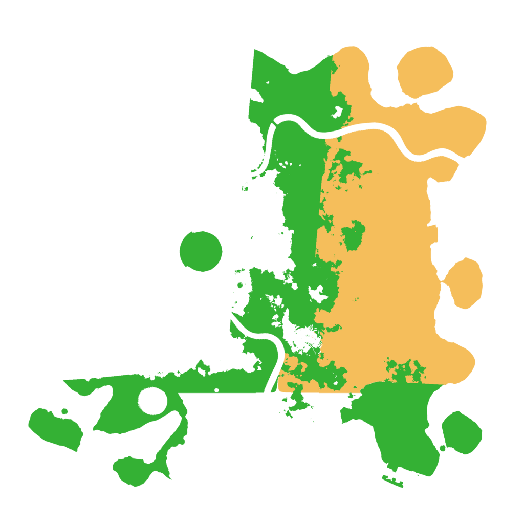 Biome Rust Map: Procedural Map, Size: 3500, Seed: 94237335