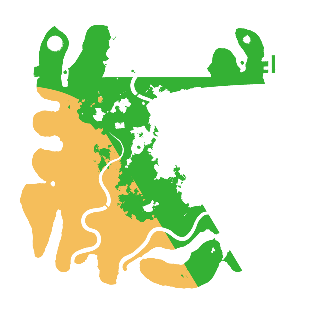 Biome Rust Map: Procedural Map, Size: 3500, Seed: 1111841570