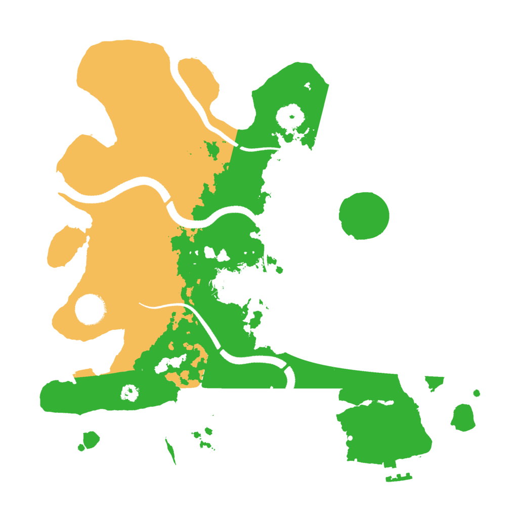 Biome Rust Map: Procedural Map, Size: 3000, Seed: 100600169