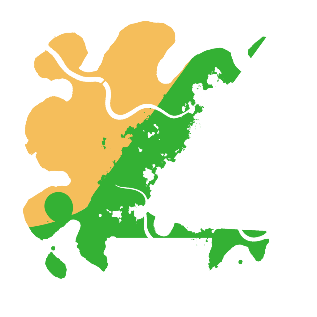 Biome Rust Map: Procedural Map, Size: 3000, Seed: 25600